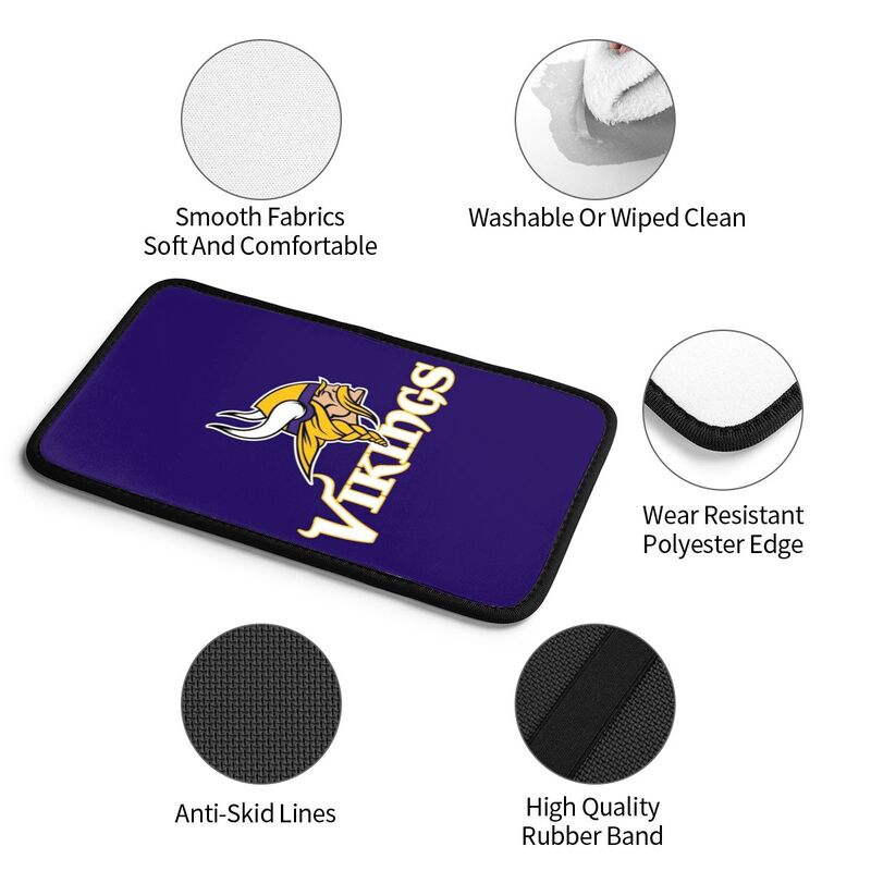 Minnesota Vikings Printed car armrest box pad elbow protection pad