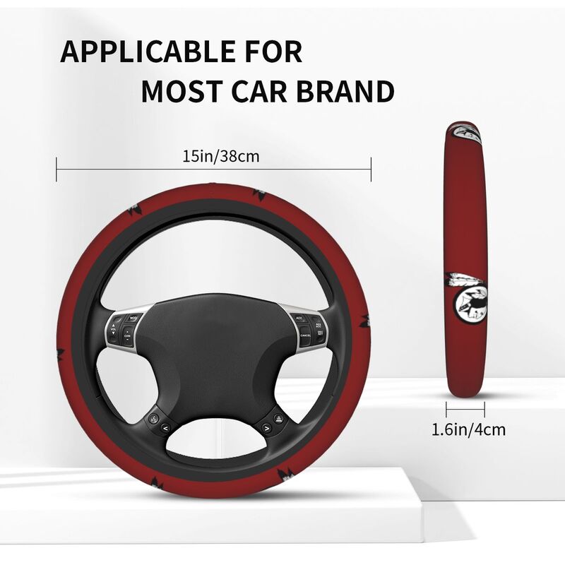Washington Commanders 2 Printed elastic steering wheel cover anti slip breathable