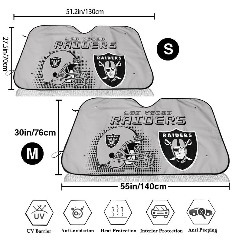 Las Vegas Raiders Printing Car windshield sunshades is suitable car front windshield sunshades