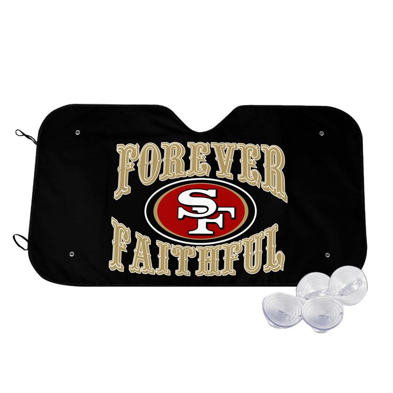 San Francisco 49ers 3 Printed multi size front windshield sunshade car windshield sunshade
