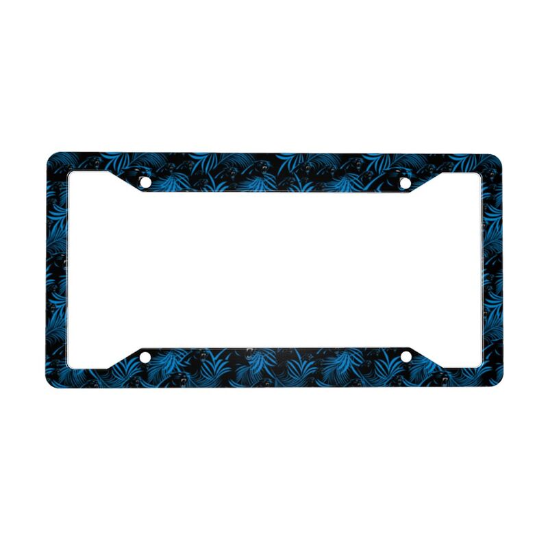 Carolina Panthers Print Car license plate frame four hole license plate holder (one pair)