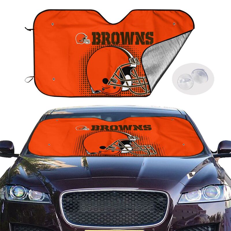 Cleveland Browns Printing car front windshield sunshade car windshield sunshade multi size