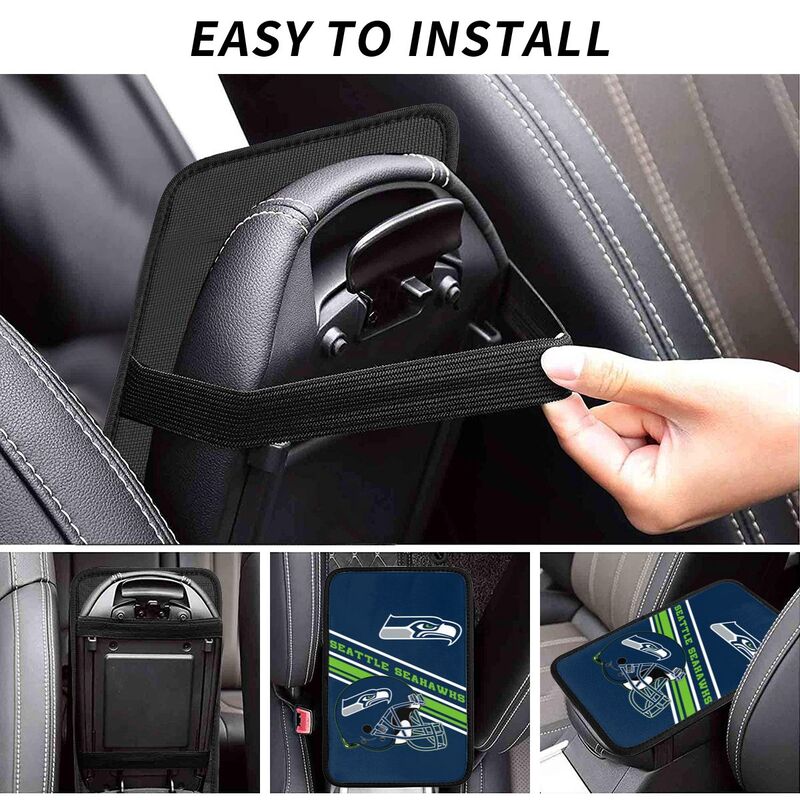 Seattle Seahawks Print armrest protective cover car armrest box cushion