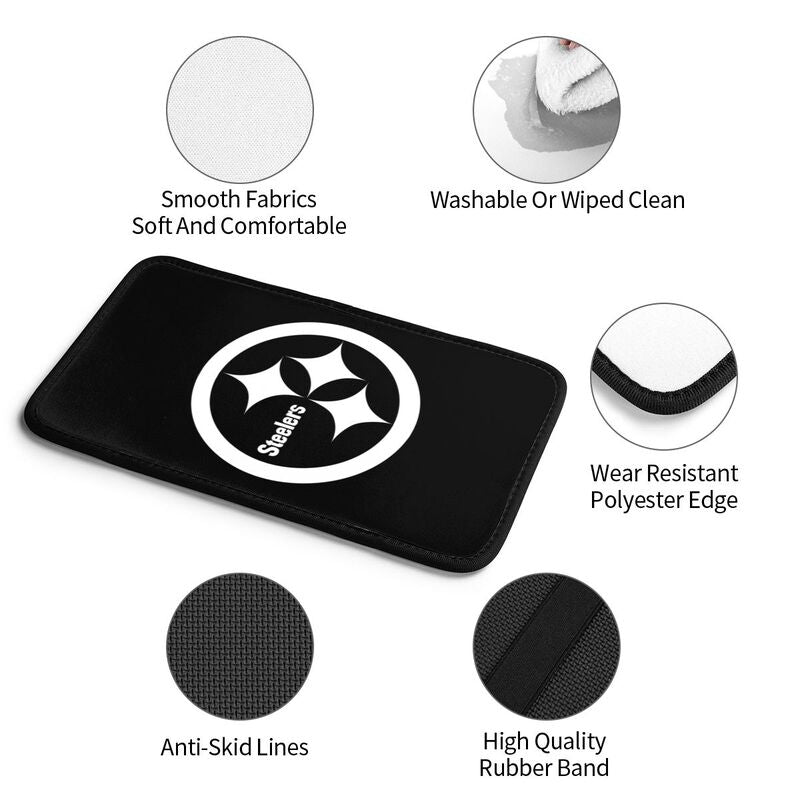 Car armrest box pad Pittsburgh Steelers 4 Printed central armrest box cushion protective pad