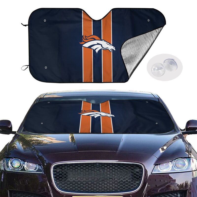 Denver Broncos 2 Print Car windshield sunshades suitable for front Car windshield sunshades