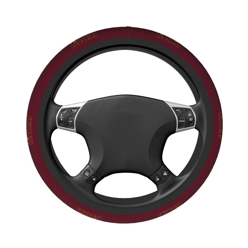 Washington Commanders 2 Printed car protective cover elastic steering wheel cover