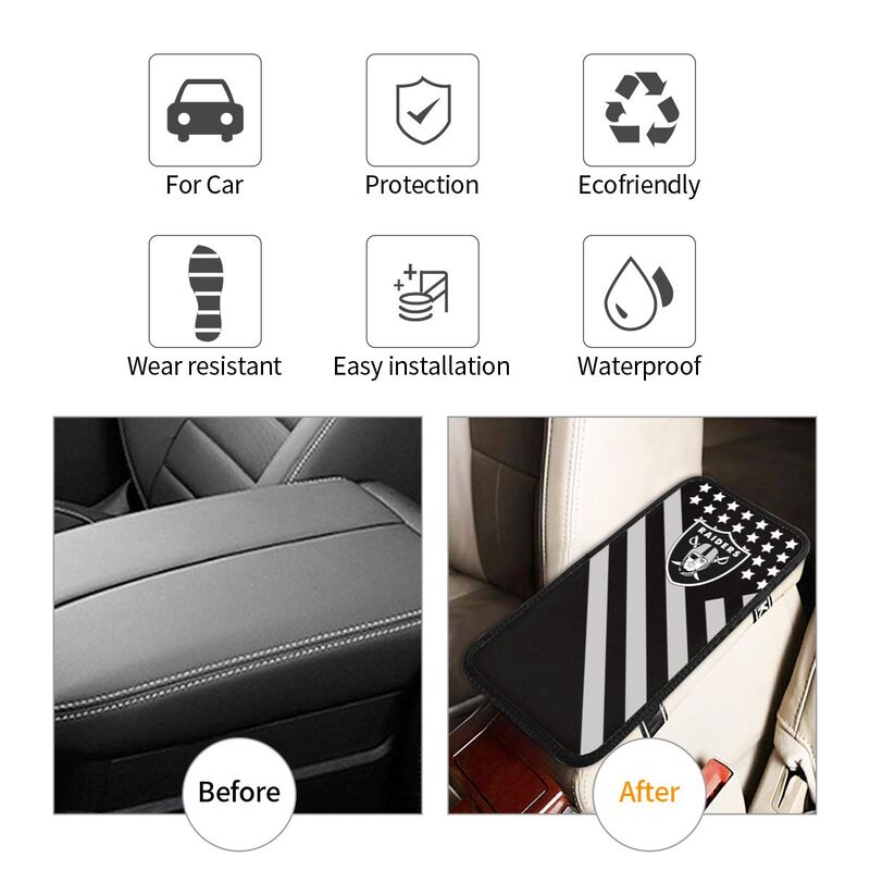 Las Vegas Raiders1 Protective pad for armrest box of printing vehicle