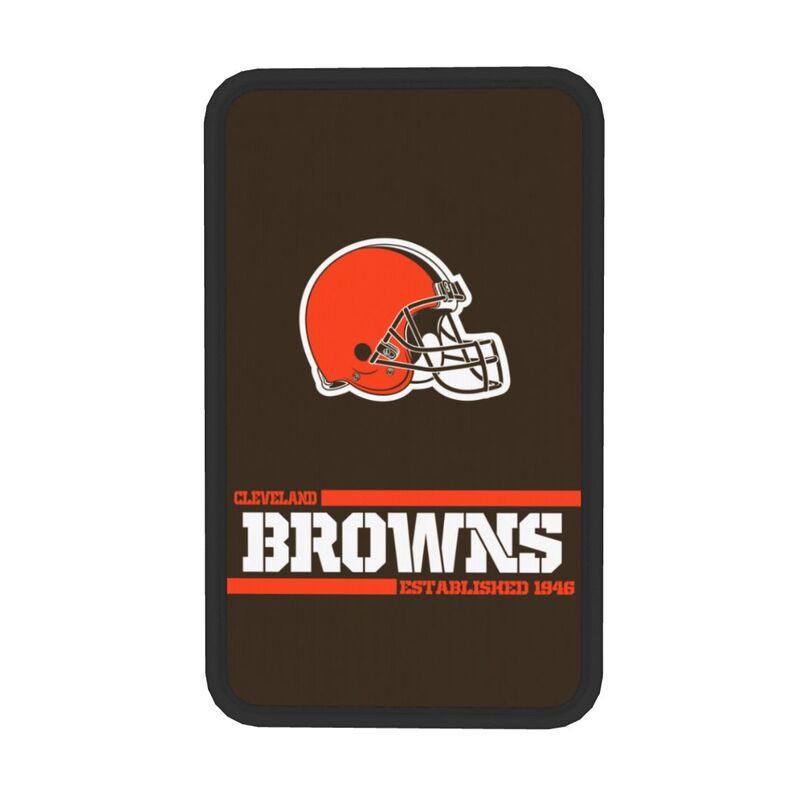 Cleveland Browns Printed car armrest box pad Protective pad