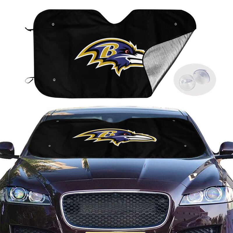 Baltimore Ravens 2 Print suitable for front Car windshield sunshades Car windshield sunshades