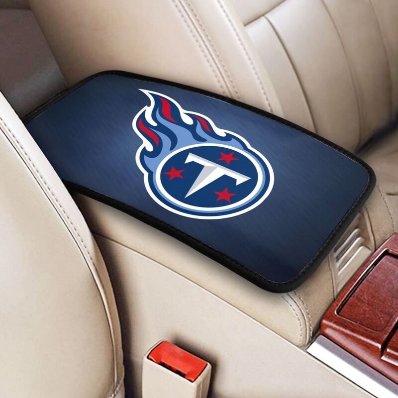 Car armrest box pad Tennessee Titans6 Printed central armrest box pad anti slip pad