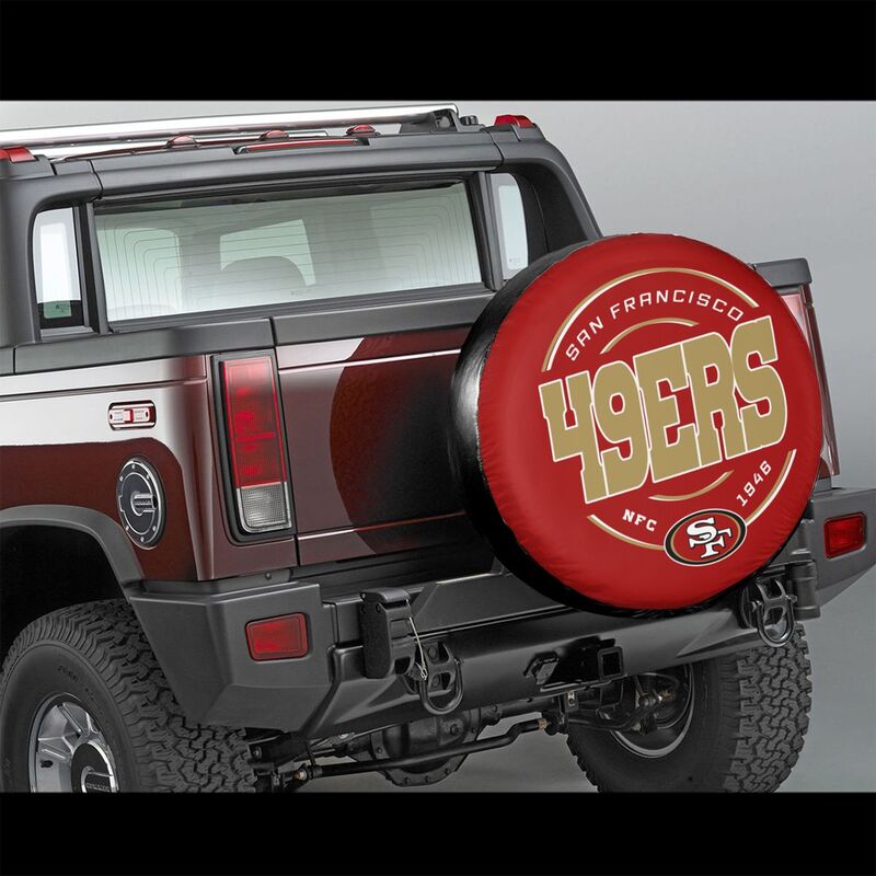 San Francisco 49ers Printed tire protection cover car spare tire dust protection covers