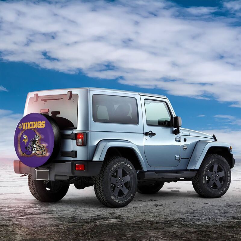 Minnesota Vikings Printed tire protection cover car sun protection tire protection cover