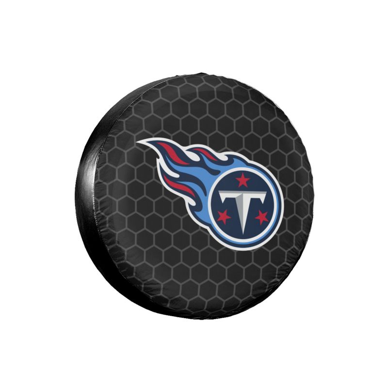 Tennessee Titans Grid printed car tire cover dustproof and waterproof tire cover