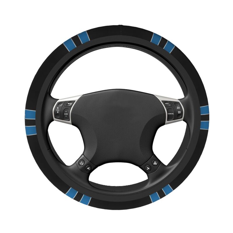 Carolina Panthers Printed breathable elastic steering wheel cover