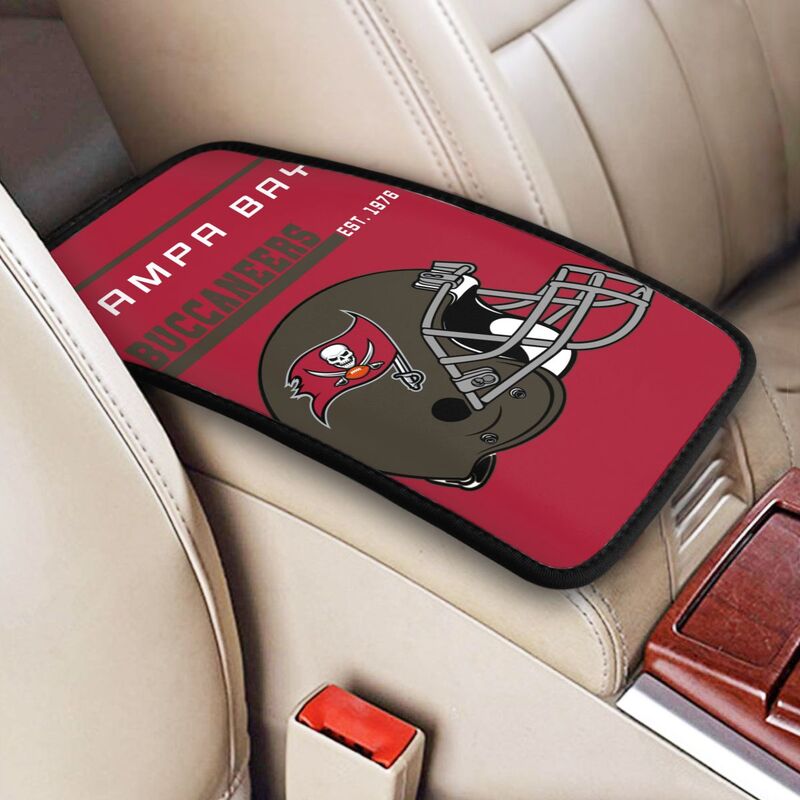 Tampa Bay Buccaneers Print car armrest box cushion armrest protective cover