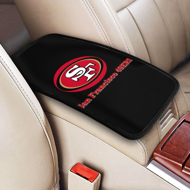 Car armrest box pad San Francisco 49ers Printed central armrest box pad protective pad