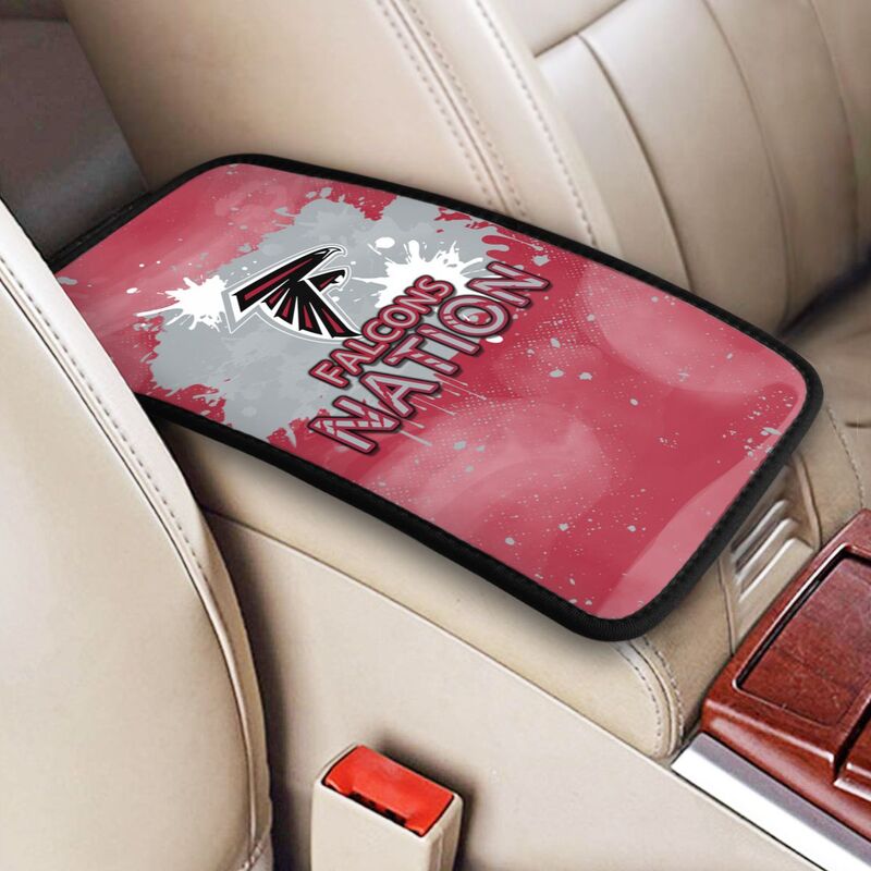 Atlanta Falcons print car center console armrest pad Car armrest box protective cover