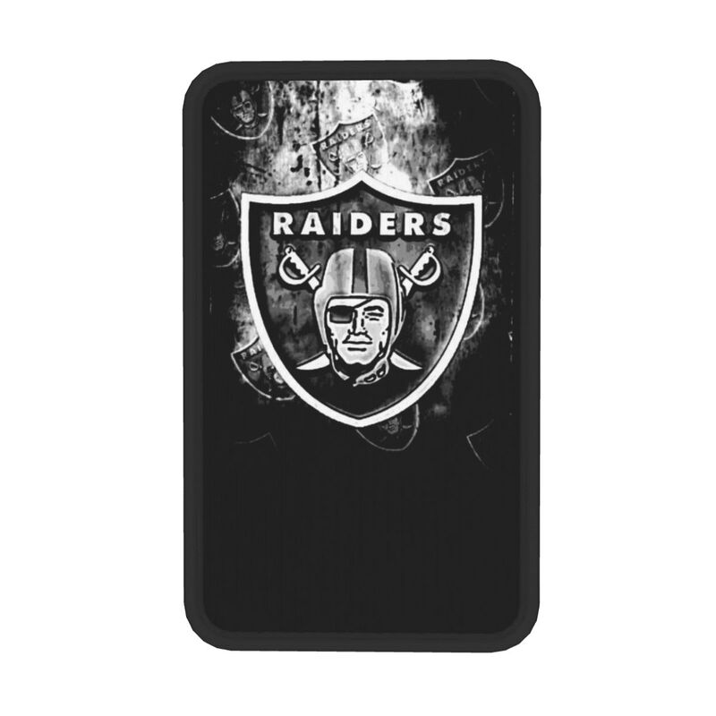 Car armrest box pad Las Vegas Raiders 3 Printed center armrest box pad protective pad