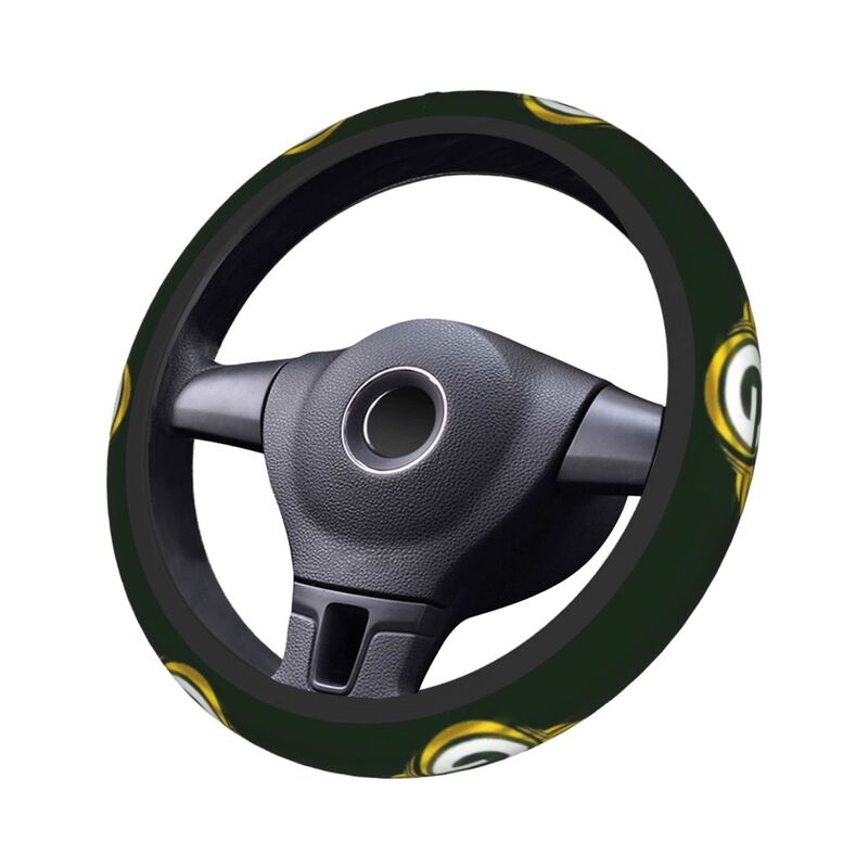Green Bay Packers Printed breathable elastic steering wheel cover anti slip cover