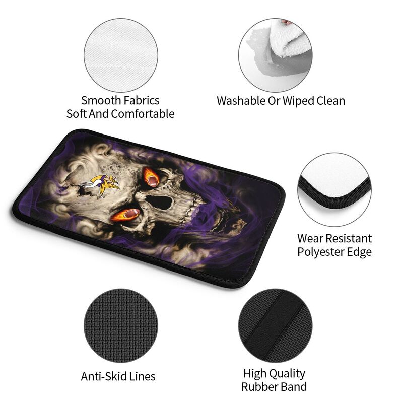 Minnesota Vikings Printed car armrest box pad elbow support anti slip pad