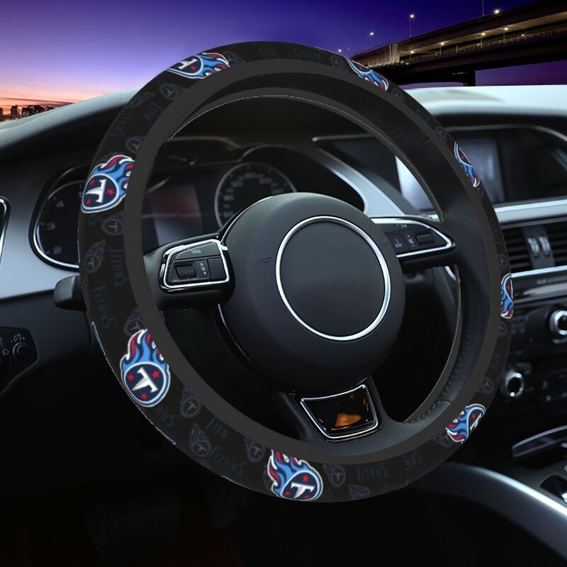 Tennessee Titans 1 Printed breathable elastic steering wheel protective cover