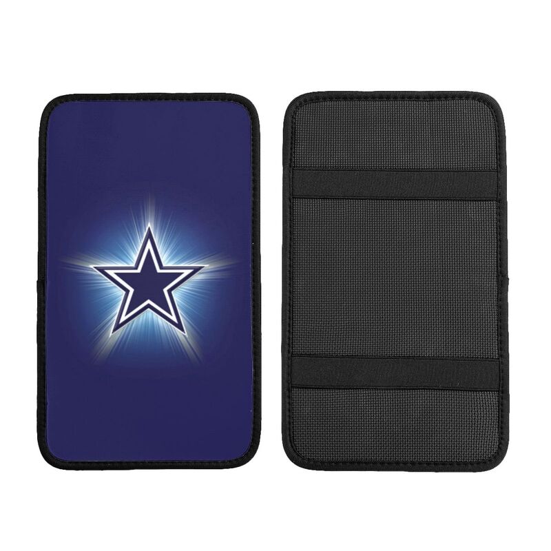 Car armrest box pad Dallas Cowboys 4 Printed central armrest box cushion protective pad