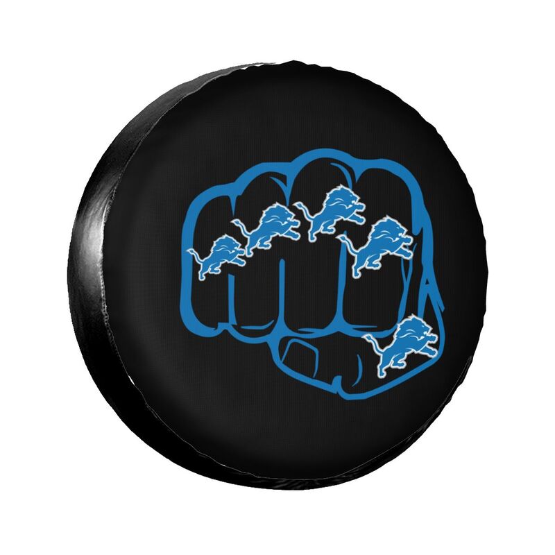 Detroit Lions Print tire protection cover car spare tire dust protection covers