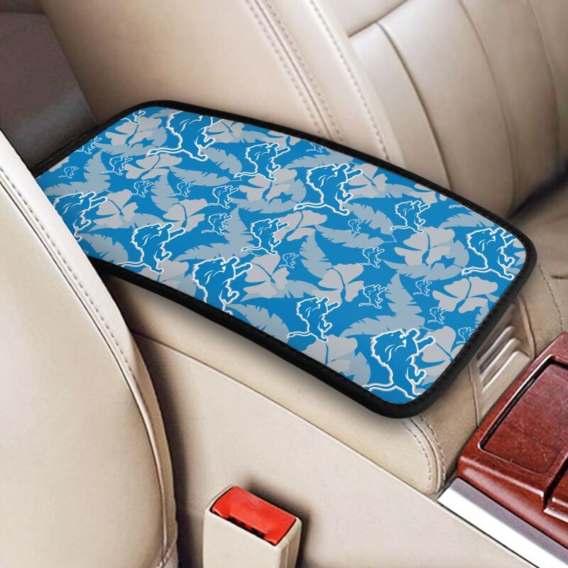 Detroit Lions printing Center console armrest pad car armrest protective cover car