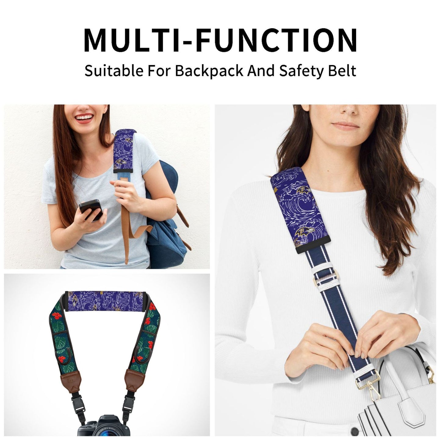 Baltimore Ravens Car seat belt shoulder strap UNISEX seat belt protective cover