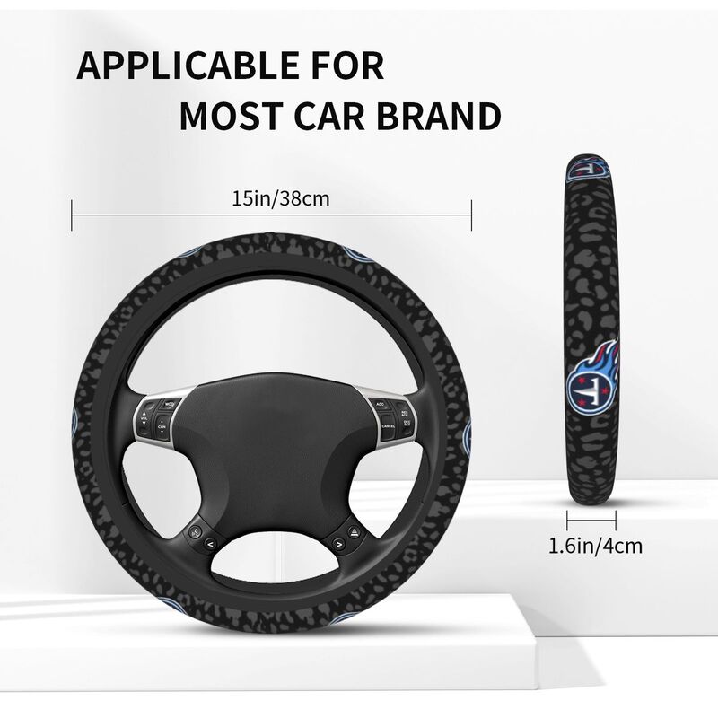 Tennessee Titans Printed elastic steering wheel cover car steering wheel protective cover