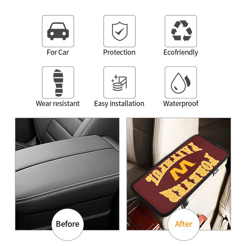 Washington Redskins Print car armrest box cover armrest protective cover