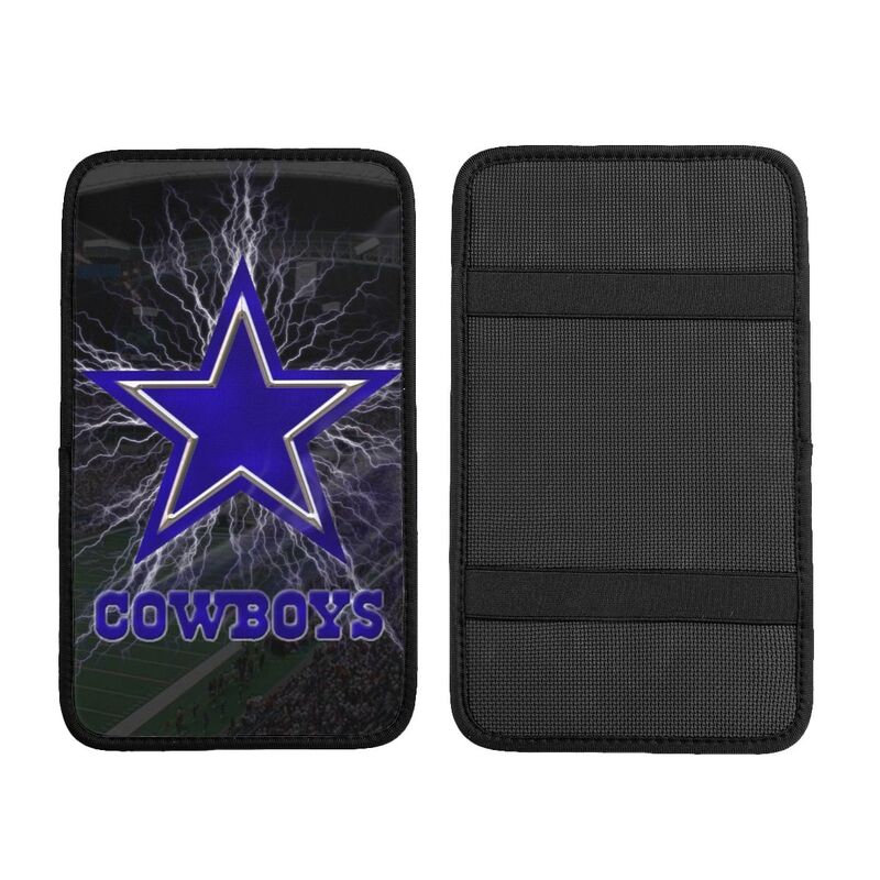 Car armrest box pad Dallas Cowboys Printed central armrest box pad anti slip pad