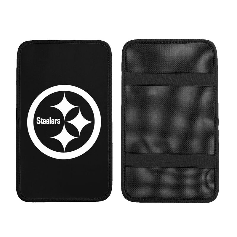Car armrest box pad Pittsburgh Steelers 4 Printed central armrest box cushion protective pad