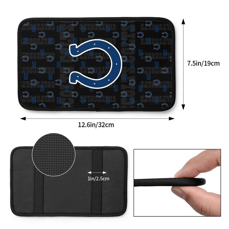 Indianapolis Colts printed Car handrail cushion Personalized car armrest cover