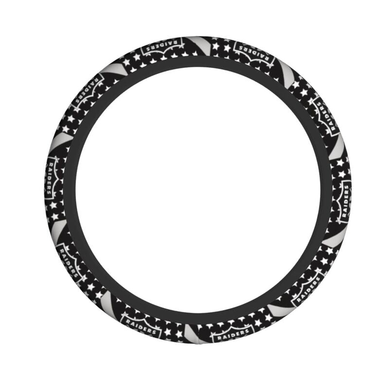 Las Vegas Raiders Printed elastic steering wheel cover car steering wheel protective cover