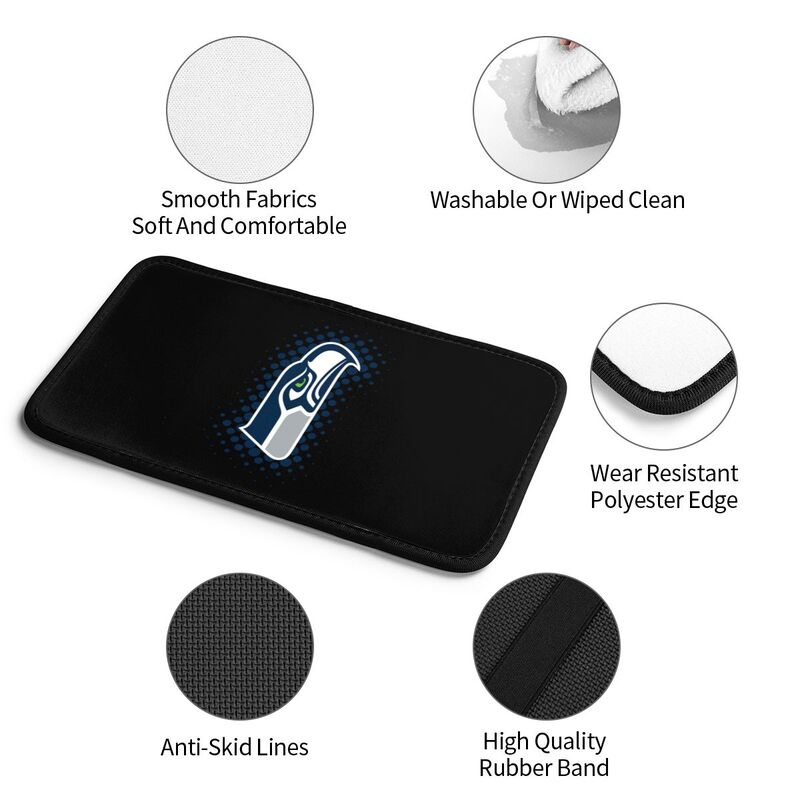 Seattle Seahawks Printed car armrest box cushion armrest protective cover