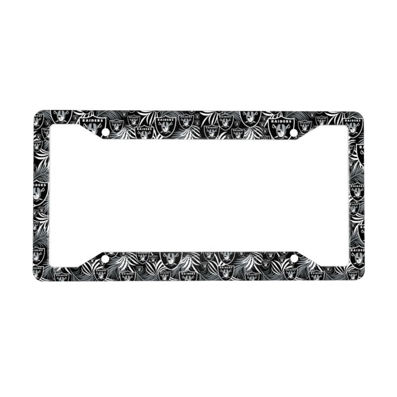 Las Vegas Raiders Print Car license plate frame four hole license plate holder (one pair)