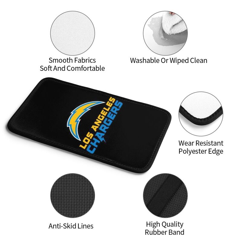 San Diego Chargers4 Printed car center armrest box pad anti slip pad