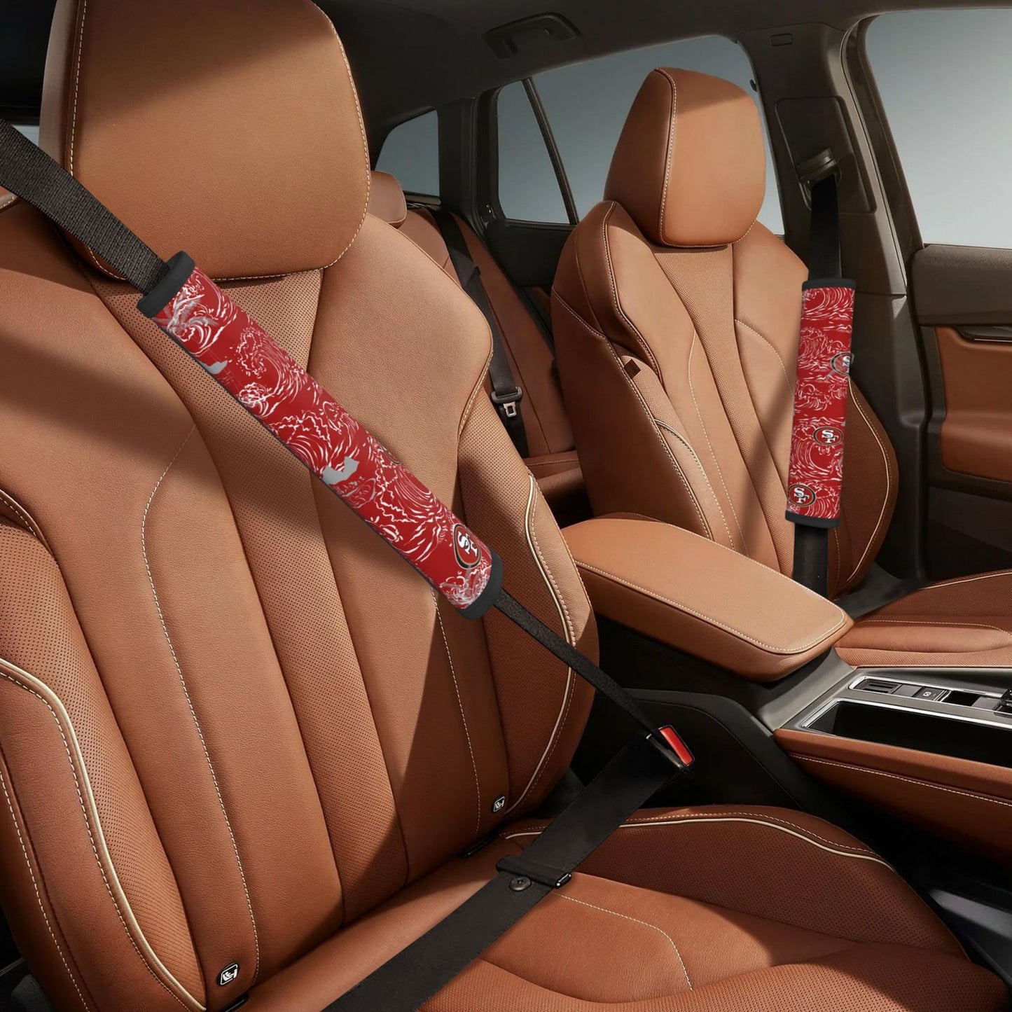 San Francisco 49ers Car seat belt shoulder strap UNISEX seat belt protective cover