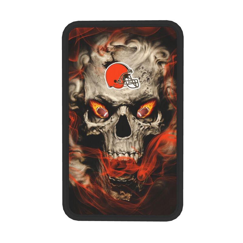 Cleveland Browns Printed car armrest box pad elbow support anti slip pad