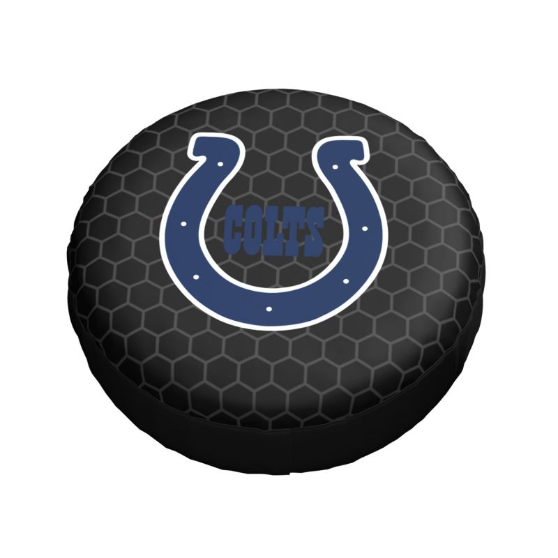 Indianapolis Colts Grid printed car tire cover dustproof and waterproof tire cover