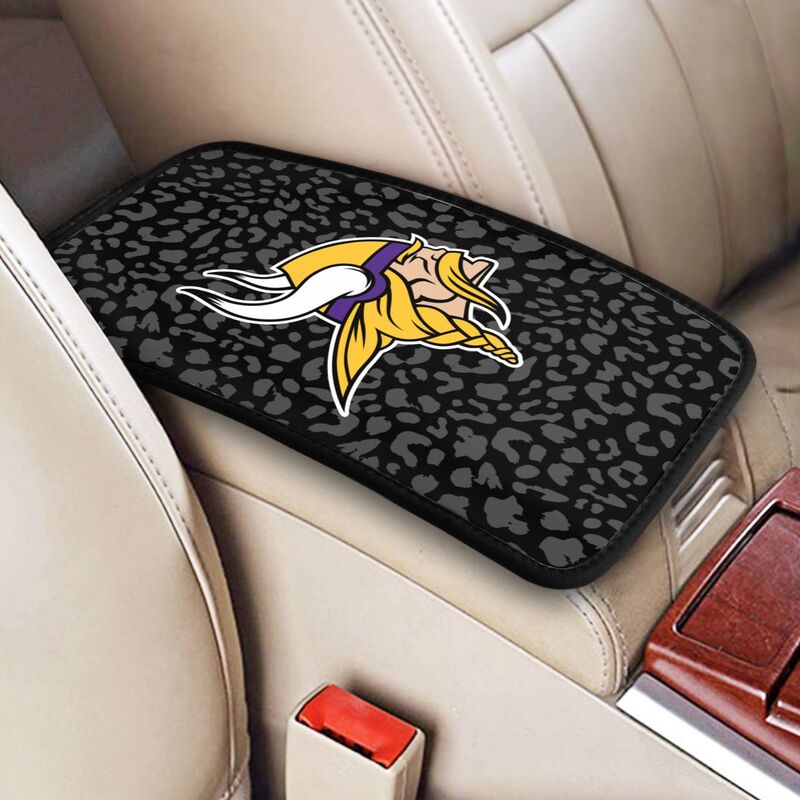Minnesota Vikings printed Car handrail box cushion Personalized car armrest cover