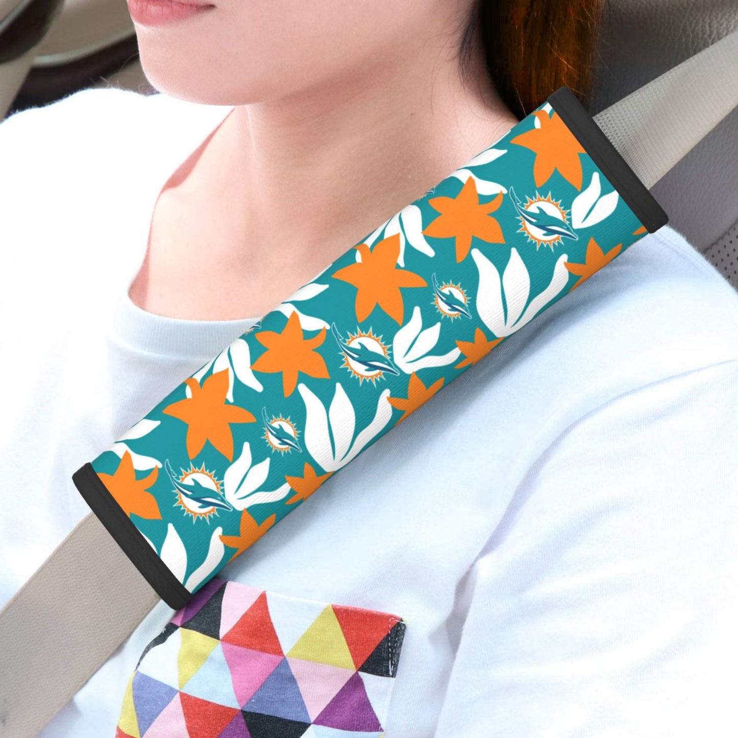 Miami Dolphins Car seat belt shoulder strap adult seat belt protective cover