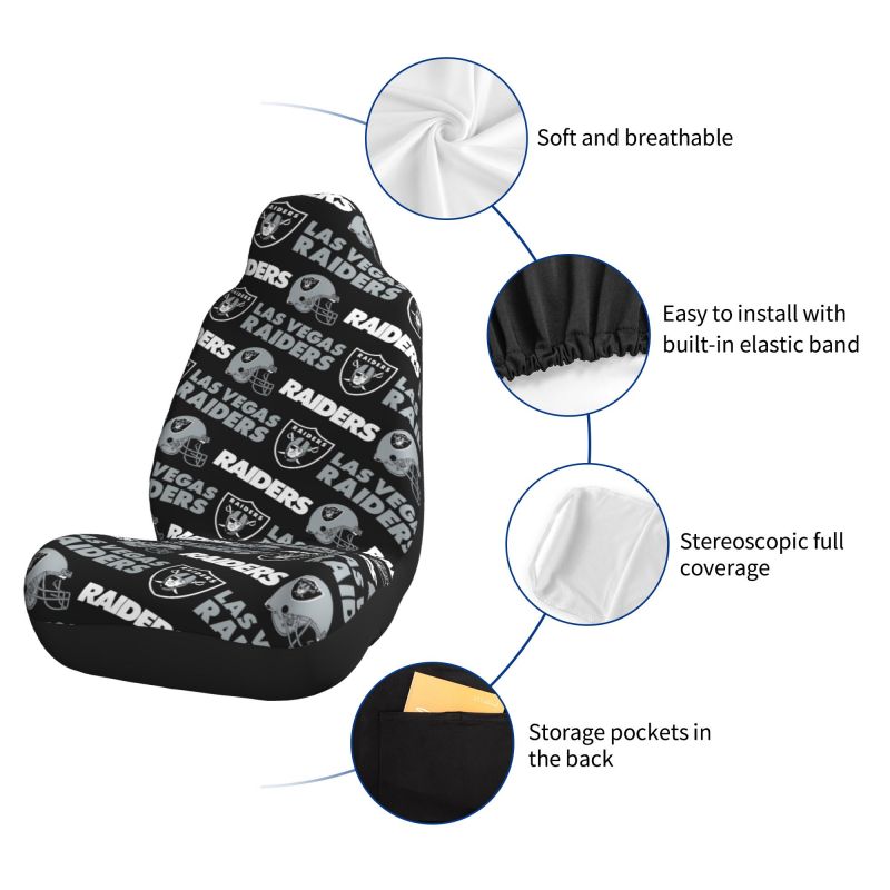 Las Vegas Raiders Printed seat dust protection cover car seat protective cover