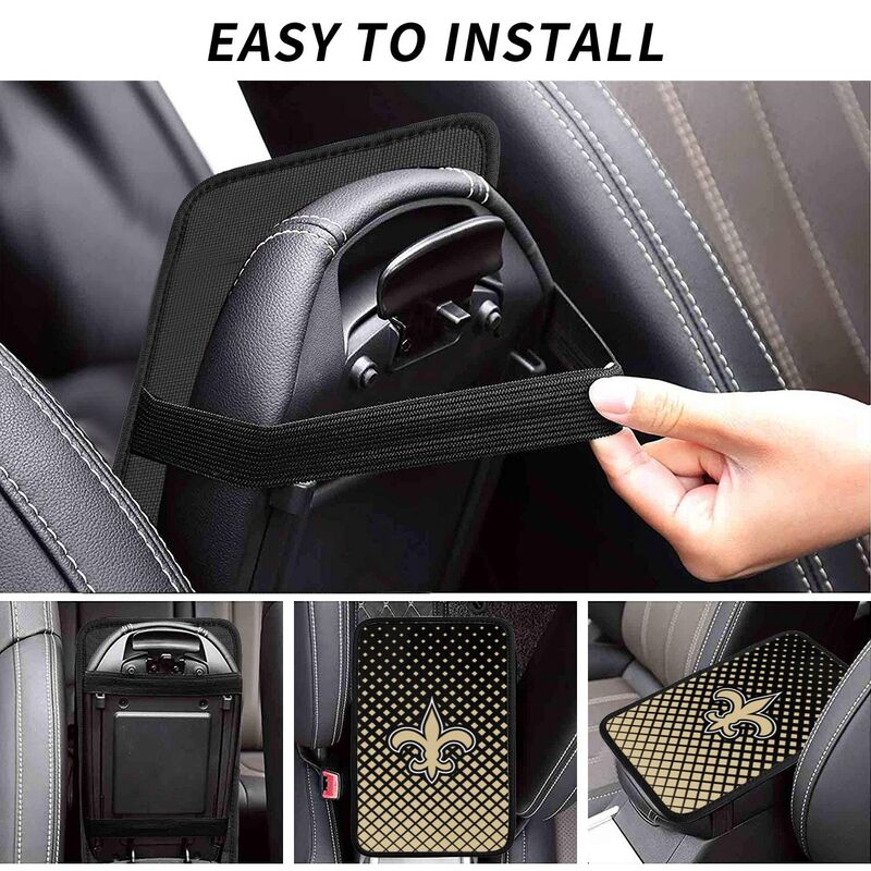 New Orleans Saints Car handrail box cushion Personalized printed car armrest cover
