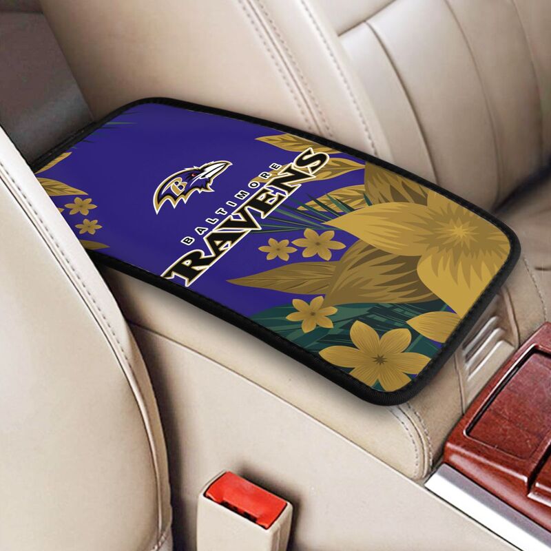 Baltimore Ravens Car armrest box protective cover car center console armrest pad