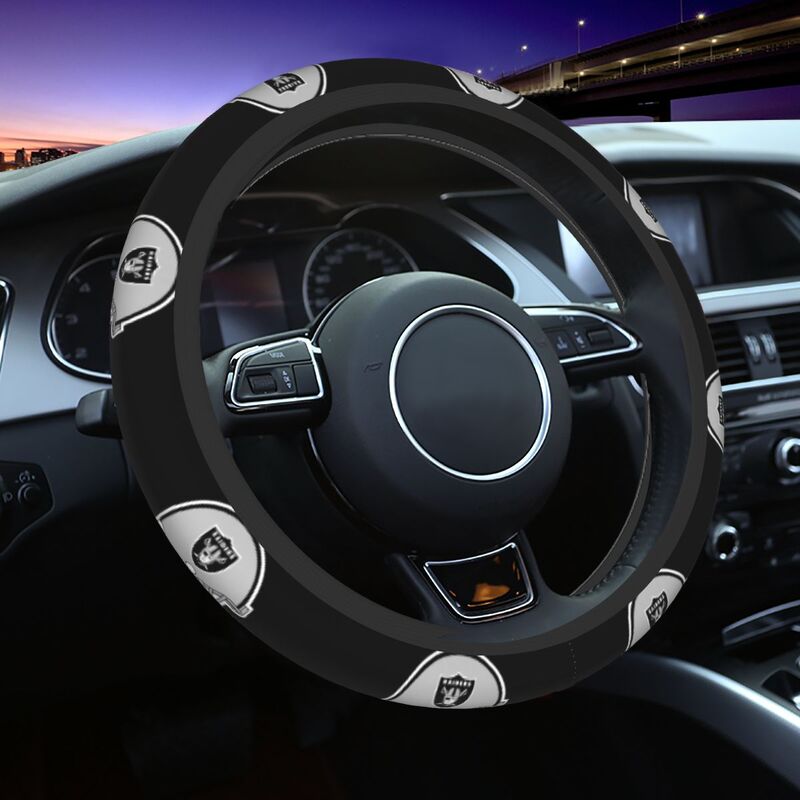Las Vegas Raiders 1 Printed breathable anti slip cover elastic steering wheel cover