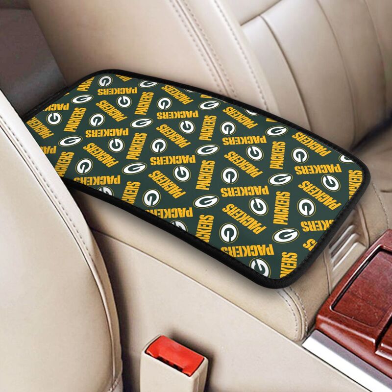 Green Bay Packers Printed armrest protective cover car armrest box cushion