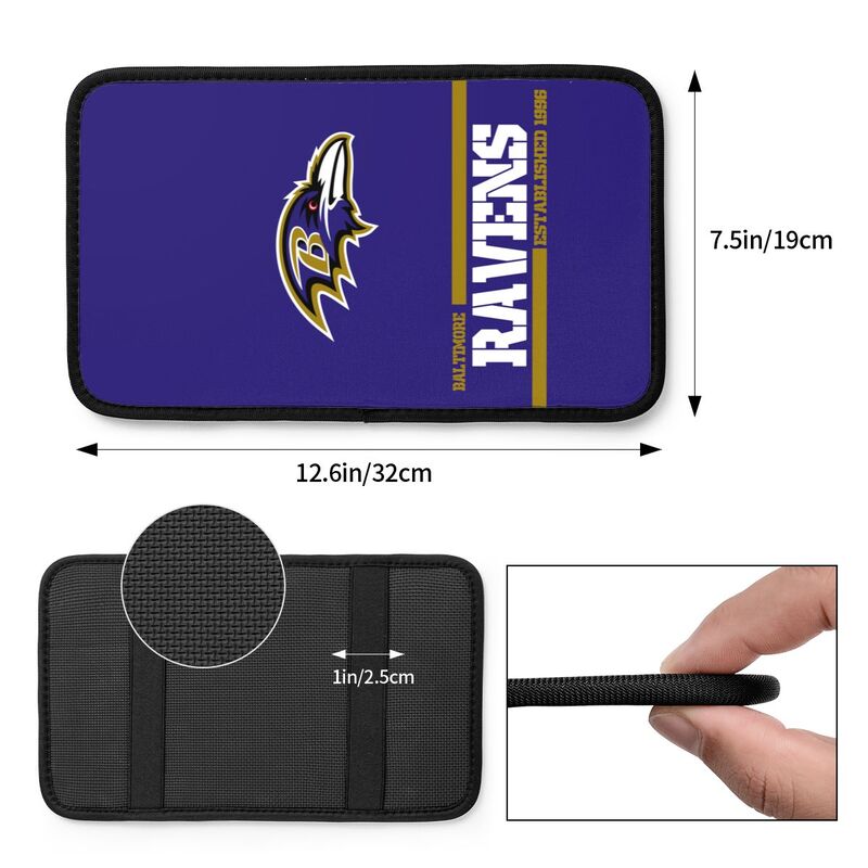 Baltimore Ravens Printed car armrest box pad Protective pad