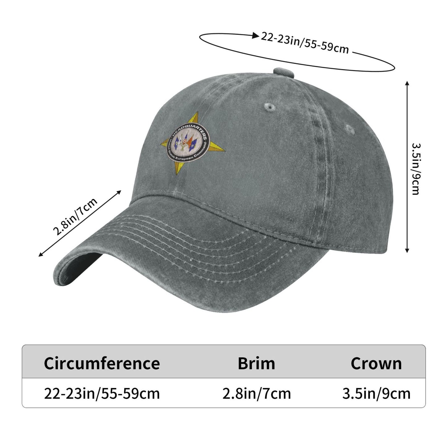 USEUCOM Printed unisex baseball cap adjustable cap veteran gift